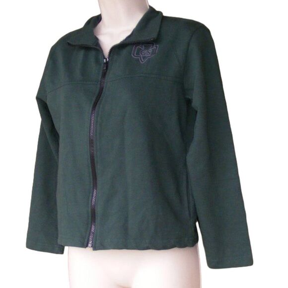 GIRL SCOUTS Track Jacket, Youth M, Zipper, Side pockets, Green, Small Logo - Picture 4 of 8